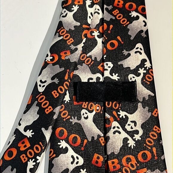 Bundle Sale 3 for $15 | Halloween Boo Ghost Neck Tie - Picture 6 of 7